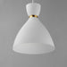 Myhouse Lighting Maxim - 11302WTSBR - One Light Mini Pendant - Carillon - White/Satin Brass