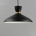 Myhouse Lighting Maxim - 11304BKSBR - One Light Pendant - Carillon - Black / Satin Brass