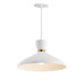 Myhouse Lighting Maxim - 11304WTSBR - One Light Pendant - Carillon - White/Satin Brass