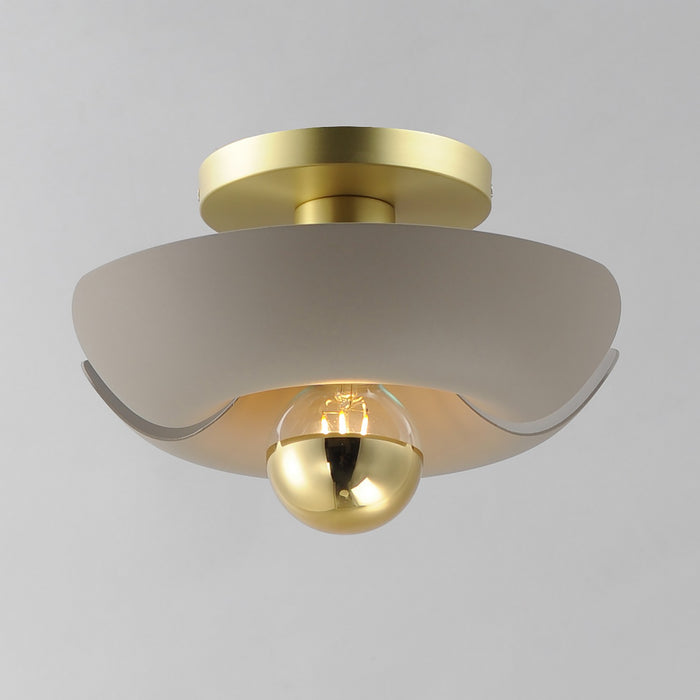 Myhouse Lighting Maxim - 11390SGSBR - LED Flush Mount - Poppy - Silver Gold / Satin Brass