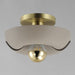 Myhouse Lighting Maxim - 11390SGSBR - LED Flush Mount - Poppy - Silver Gold / Satin Brass