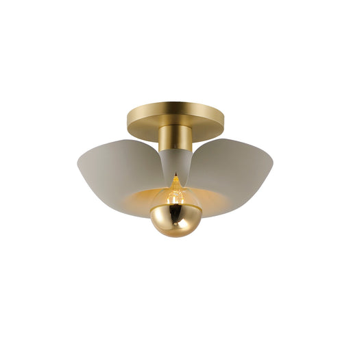 Myhouse Lighting Maxim - 11390SGSBR - LED Flush Mount - Poppy - Silver Gold / Satin Brass