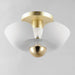 Myhouse Lighting Maxim - 11390WTSBR - LED Flush Mount - Poppy - White/Satin Brass