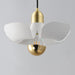 Myhouse Lighting Maxim - 11391WTSBR - LED Pendant - Poppy - White/Satin Brass