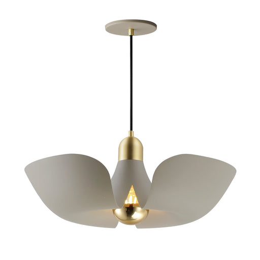 Myhouse Lighting Maxim - 11392SGSBR - LED Pendant - Poppy - Silver Gold / Satin Brass