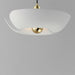 Myhouse Lighting Maxim - 11392WTSBR - LED Pendant - Poppy - White/Satin Brass