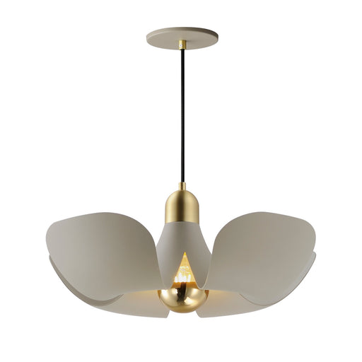 Myhouse Lighting Maxim - 11394SGSBR - LED Pendant - Poppy - Silver Gold / Satin Brass