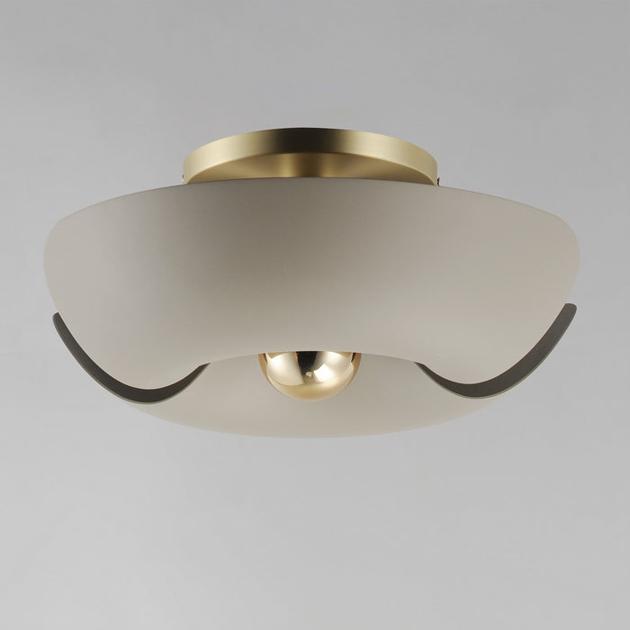 Myhouse Lighting Maxim - 11399SGSBR - LED Flush Mount - Poppy - Silver Gold / Satin Brass