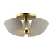 Myhouse Lighting Maxim - 11399SGSBR - LED Flush Mount - Poppy - Silver Gold / Satin Brass