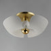 Myhouse Lighting Maxim - 11399WTSBR - LED Flush Mount - Poppy - White/Satin Brass