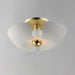 Myhouse Lighting Maxim - 11399WTSBR - LED Flush Mount - Poppy - White/Satin Brass