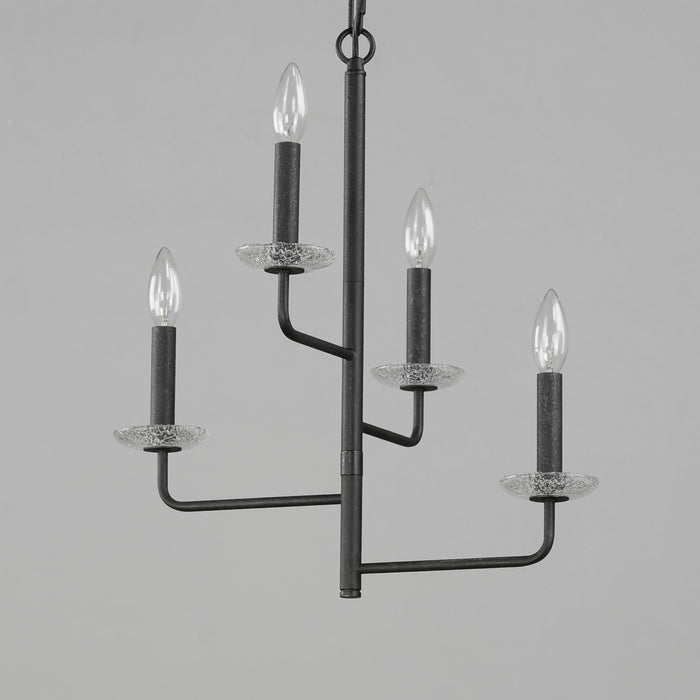 Myhouse Lighting Maxim - 12324TCAR - Four Light Chandelier - Madeira - Anthracite