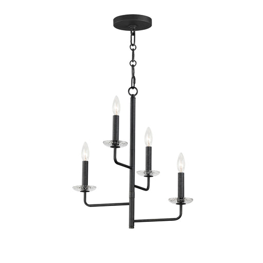 Myhouse Lighting Maxim - 12324TCAR - Four Light Chandelier - Madeira - Anthracite