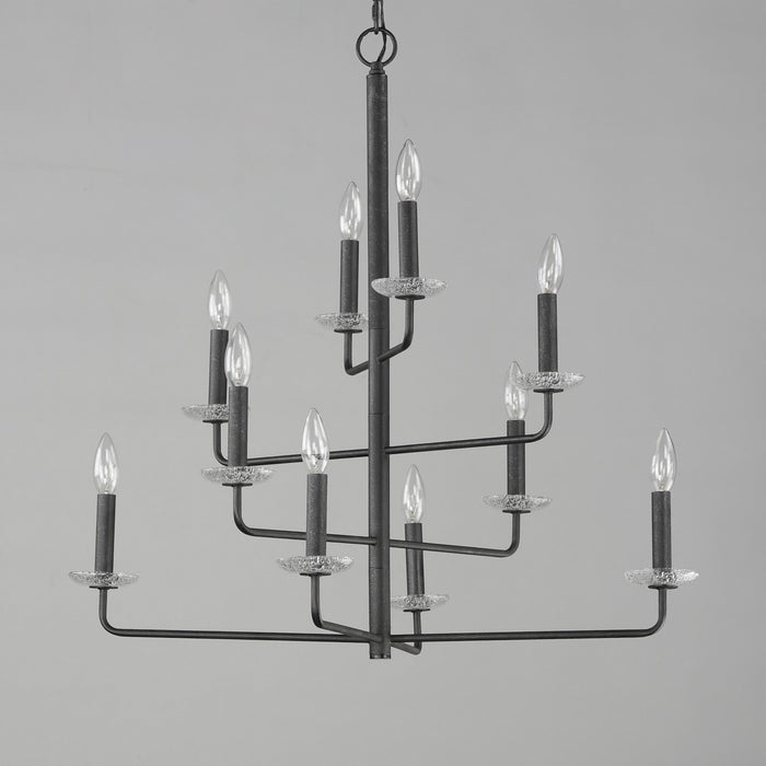 Myhouse Lighting Maxim - 12329TCAR - Ten Light Chandelier - Madeira - Anthracite