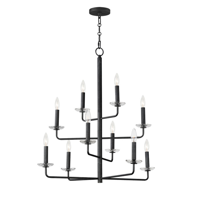 Myhouse Lighting Maxim - 12329TCAR - Ten Light Chandelier - Madeira - Anthracite