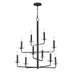 Myhouse Lighting Maxim - 12329TCAR - Ten Light Chandelier - Madeira - Anthracite