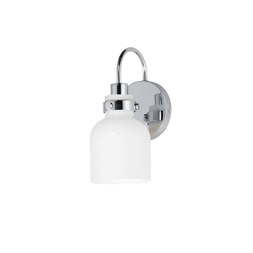 Myhouse Lighting Maxim - 12331WTPC - One Light Wall Sconce - Milk - Polished Chrome