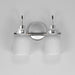 Myhouse Lighting Maxim - 12332WTPC - Two Light Bath Vanity - Milk - Polished Chrome