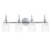 Myhouse Lighting Maxim - 12334WTPC - Four Light Bath Vanity - Milk - Polished Chrome