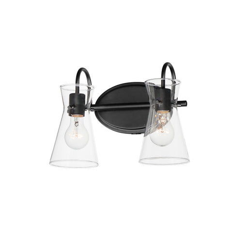 Myhouse Lighting Maxim - 12482CLBK - Two Light Bath Vanity - Ava - Black