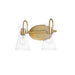 Myhouse Lighting Maxim - 12482CLNAB - Two Light Bath Vanity - Ava - Natural Aged Brass