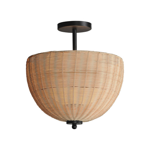 Myhouse Lighting Maxim - 12604NABK - Two Light Semi Flush/Pendant - Maldives - Black