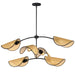 Myhouse Lighting Maxim - 12636NABK - Six Light Chandelier - Bonnet - Black