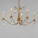 Myhouse Lighting Maxim - 12745CHGL - Five Light Chandelier - Eden - Charcoal Gold Leaf