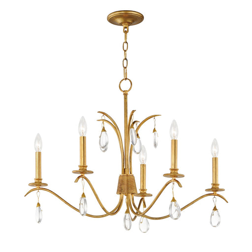 Myhouse Lighting Maxim - 12745CHGL - Five Light Chandelier - Eden - Charcoal Gold Leaf