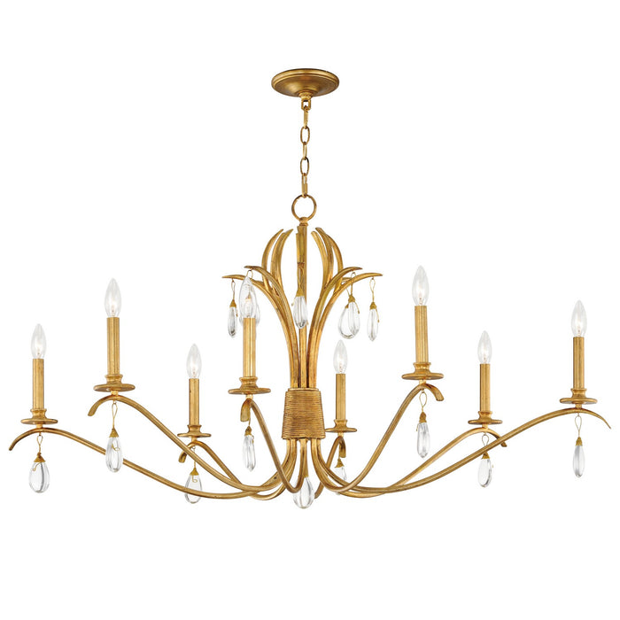 Myhouse Lighting Maxim - 12748CHGL - Eight Light Chandelier - Eden - Charcoal Gold Leaf