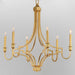 Myhouse Lighting Maxim - 12786GL - Six Light Chandelier - Normandy - Gold Leaf