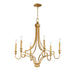 Myhouse Lighting Maxim - 12786GL - Six Light Chandelier - Normandy - Gold Leaf