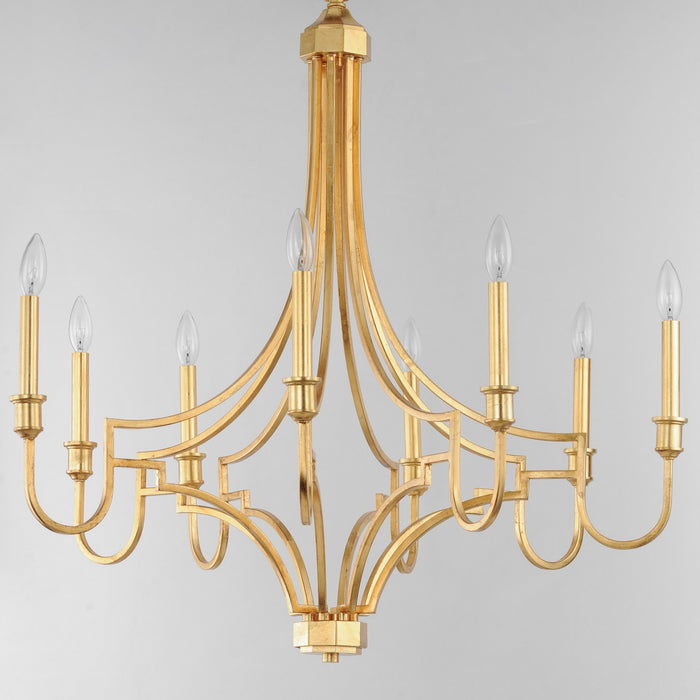 Myhouse Lighting Maxim - 12788GL - Eight Light Chandelier - Normandy - Gold Leaf