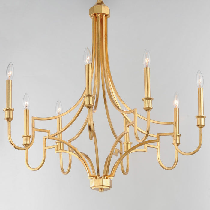 Myhouse Lighting Maxim - 12788GL - Eight Light Chandelier - Normandy - Gold Leaf