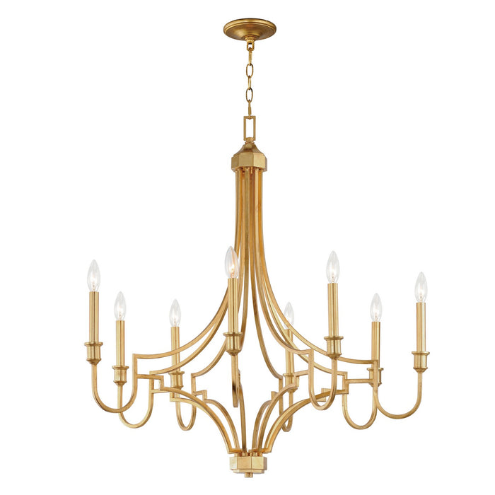 Myhouse Lighting Maxim - 12788GL - Eight Light Chandelier - Normandy - Gold Leaf