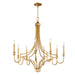 Myhouse Lighting Maxim - 12788GL - Eight Light Chandelier - Normandy - Gold Leaf