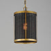 Myhouse Lighting Maxim - 14461BRNAB - One Light Pendant - Rattan - Natural Aged Brass