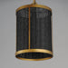 Myhouse Lighting Maxim - 14461BRNAB - One Light Pendant - Rattan - Natural Aged Brass