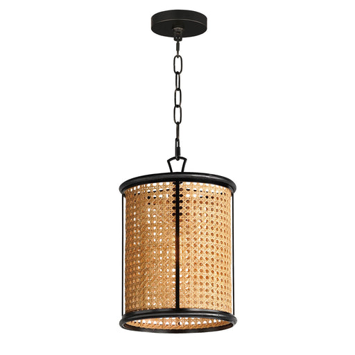 Myhouse Lighting Maxim - 14471NABK - One Light Pendant - Cane - Black