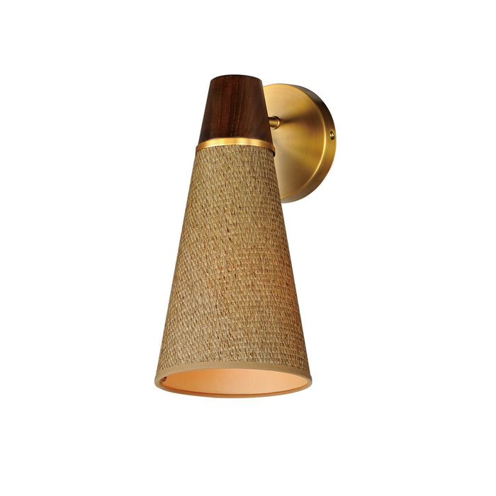 Myhouse Lighting Maxim - 14480GCNAB - One Light Wall Sconce - Sumatra - Natural Aged Brass