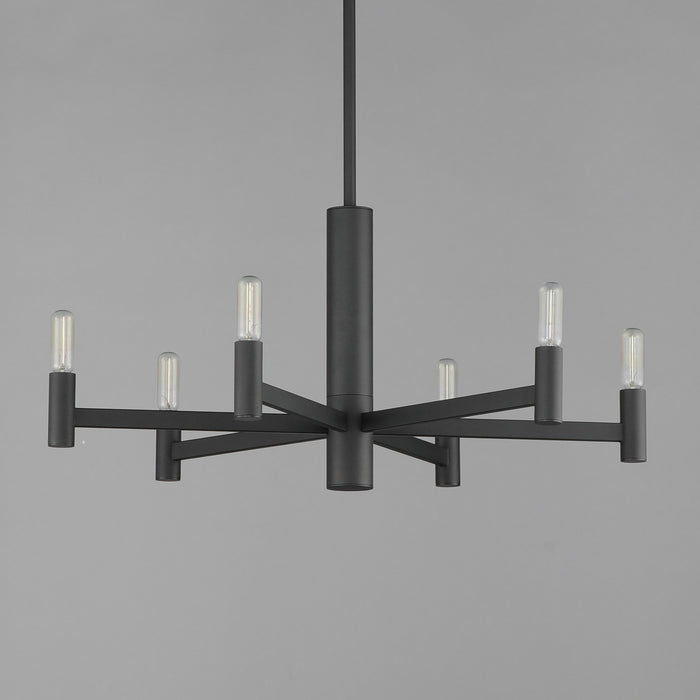 Myhouse Lighting Maxim - 21366BK - Six Light Chandelier - Emana - Black