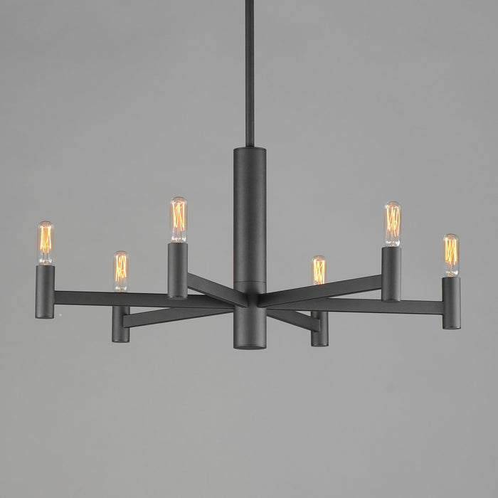 Myhouse Lighting Maxim - 21366BK - Six Light Chandelier - Emana - Black