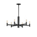 Myhouse Lighting Maxim - 21366BK - Six Light Chandelier - Emana - Black