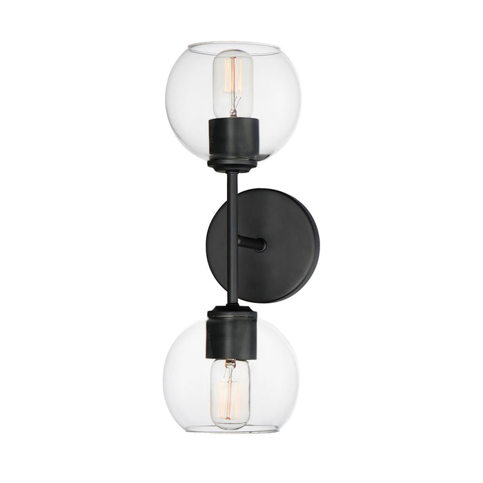 Myhouse Lighting Maxim - 21632CLBK - Two Light Wall Sconce - Knox - Black