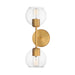 Myhouse Lighting Maxim - 21632CLNAB - Two Light Wall Sconce - Knox - Natural Aged Brass