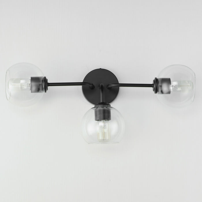 Myhouse Lighting Maxim - 21633CLBK - Three Light Bath Vanity - Knox - Black