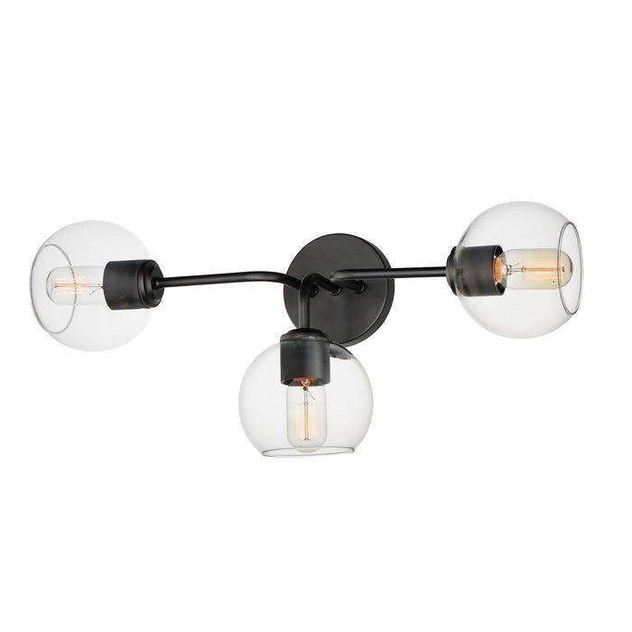 Myhouse Lighting Maxim - 21633CLBK - Three Light Bath Vanity - Knox - Black