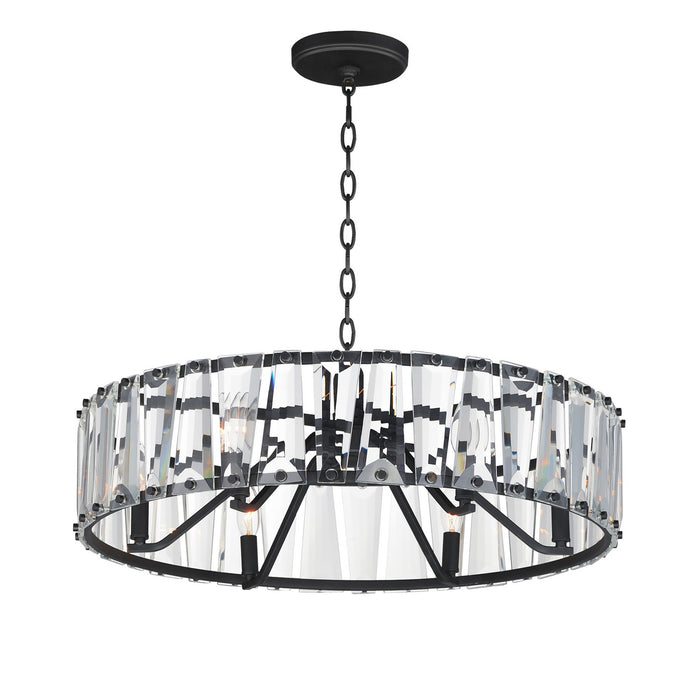 Myhouse Lighting Maxim - 21866BCBK - Six Light Chandelier - Odeon - Black