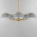 Myhouse Lighting Maxim - 25225LFGNAB - Five Light Chandelier - Lucas - Natural Aged Brass