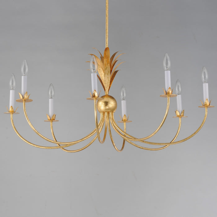 Myhouse Lighting Maxim - 2888GL - Eight Light Chandelier - Paloma - Gold Leaf